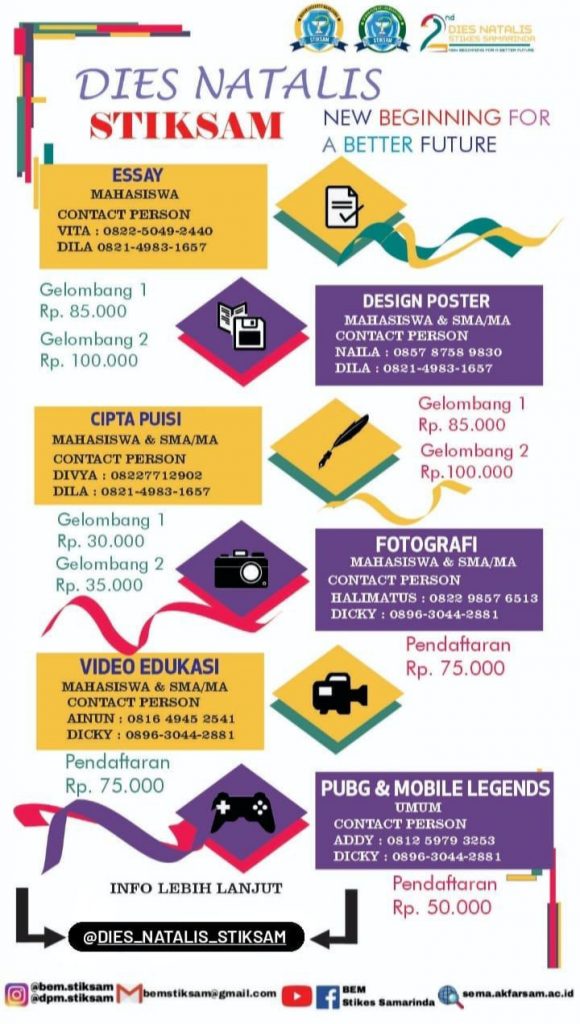 LOMBA NASIONAL DIES NATALIS 2nd STIKES SAMARINDA 2021