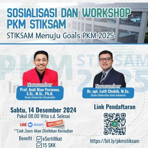 Read more about the article Webinar Sosialisasi dan Workshop Program Kreativitas Mahasiswa (PKM) Internal STIKSAM tahun 2025